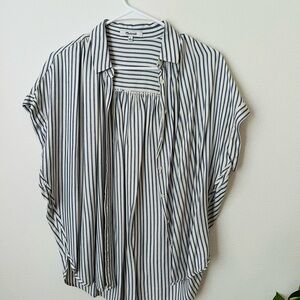 Madewell Striped Button Down Blouse